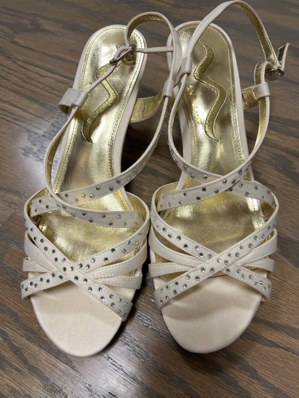 NINA Rhinestone Sandal - Size 8